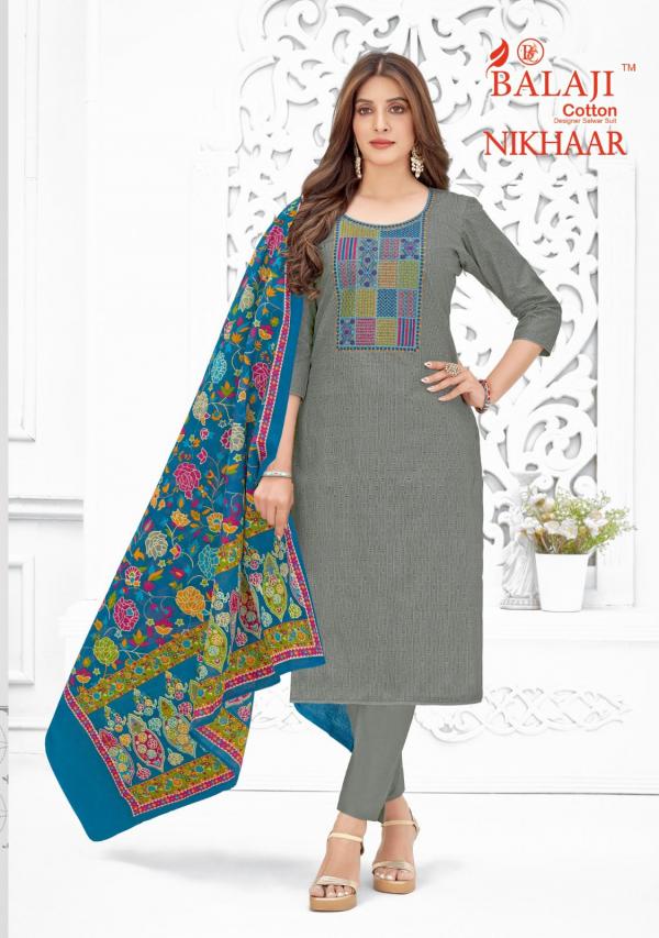 Balaji Nikhaar Cotton Designer Dress Material